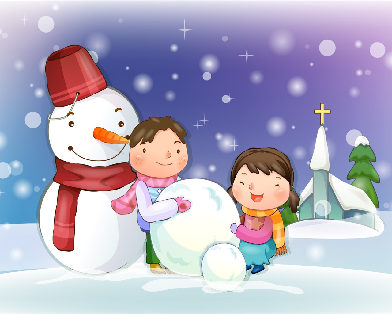 Vector children's Happy Wallpaper (3) #11 - 1280x1024