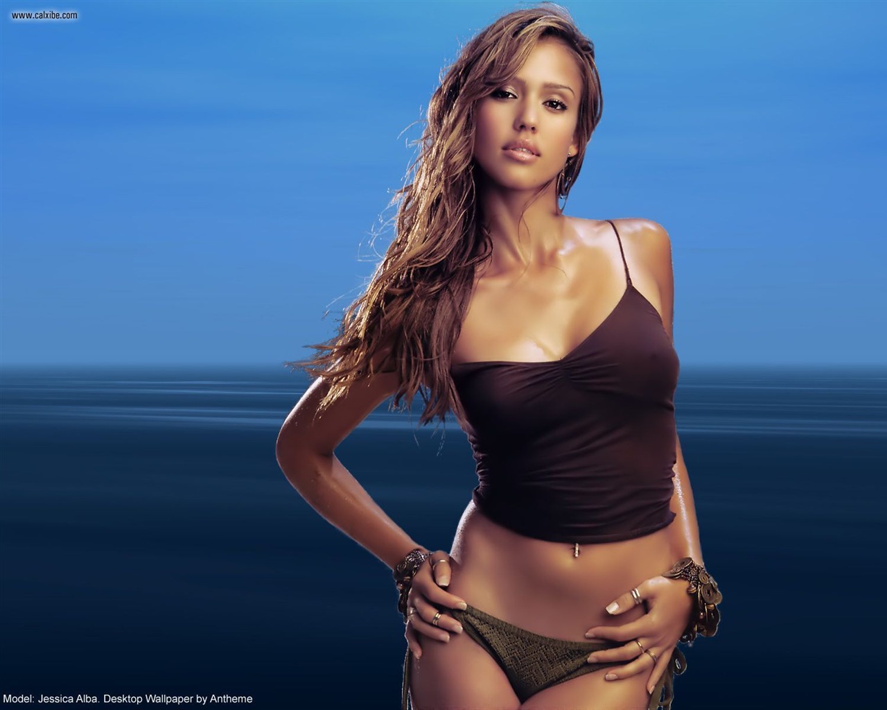 Jessica Alba beau fond d'écran (4) #7 - 1280x1024