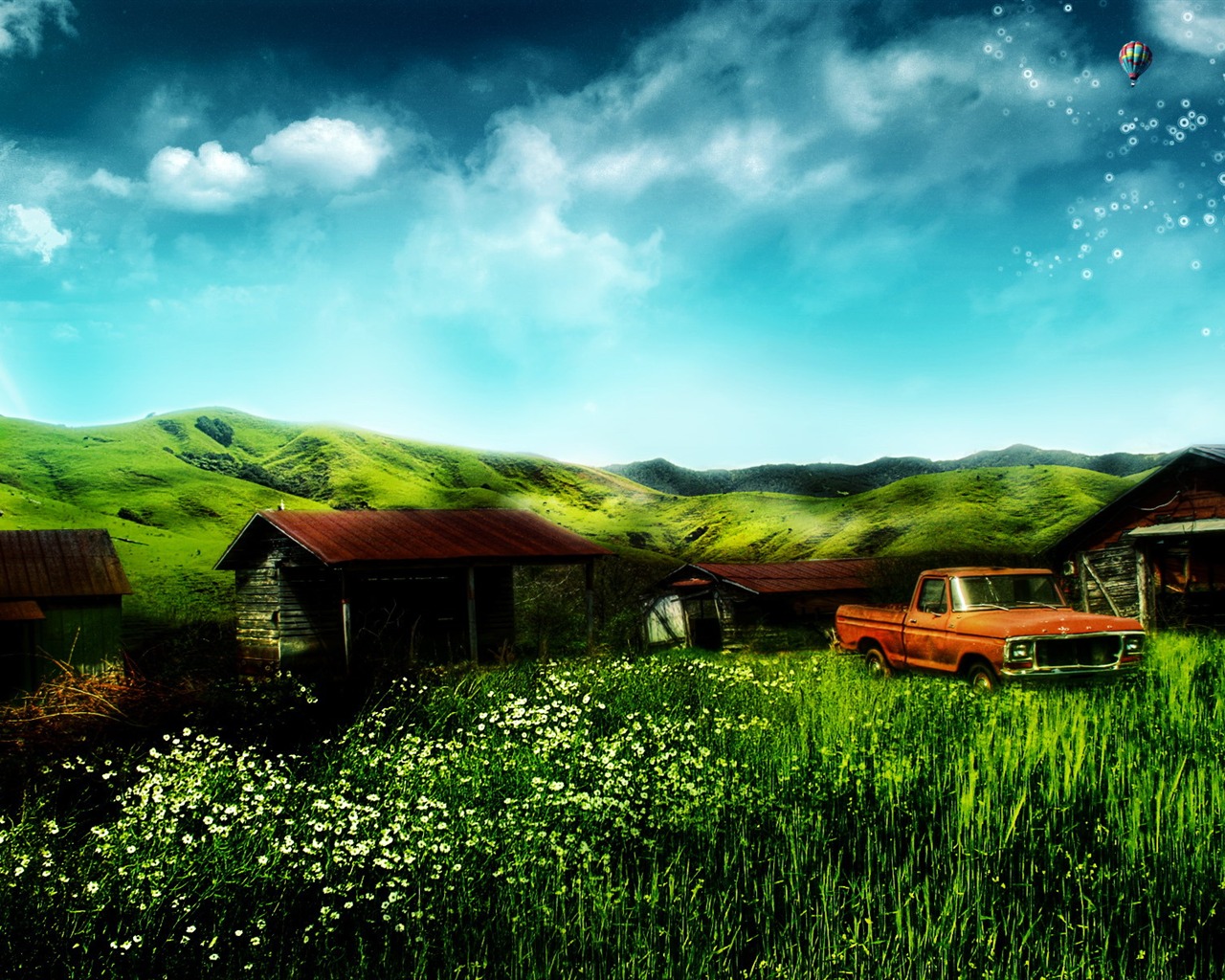 HD širokoúhlý Krajina Tapety #24 - 1280x1024