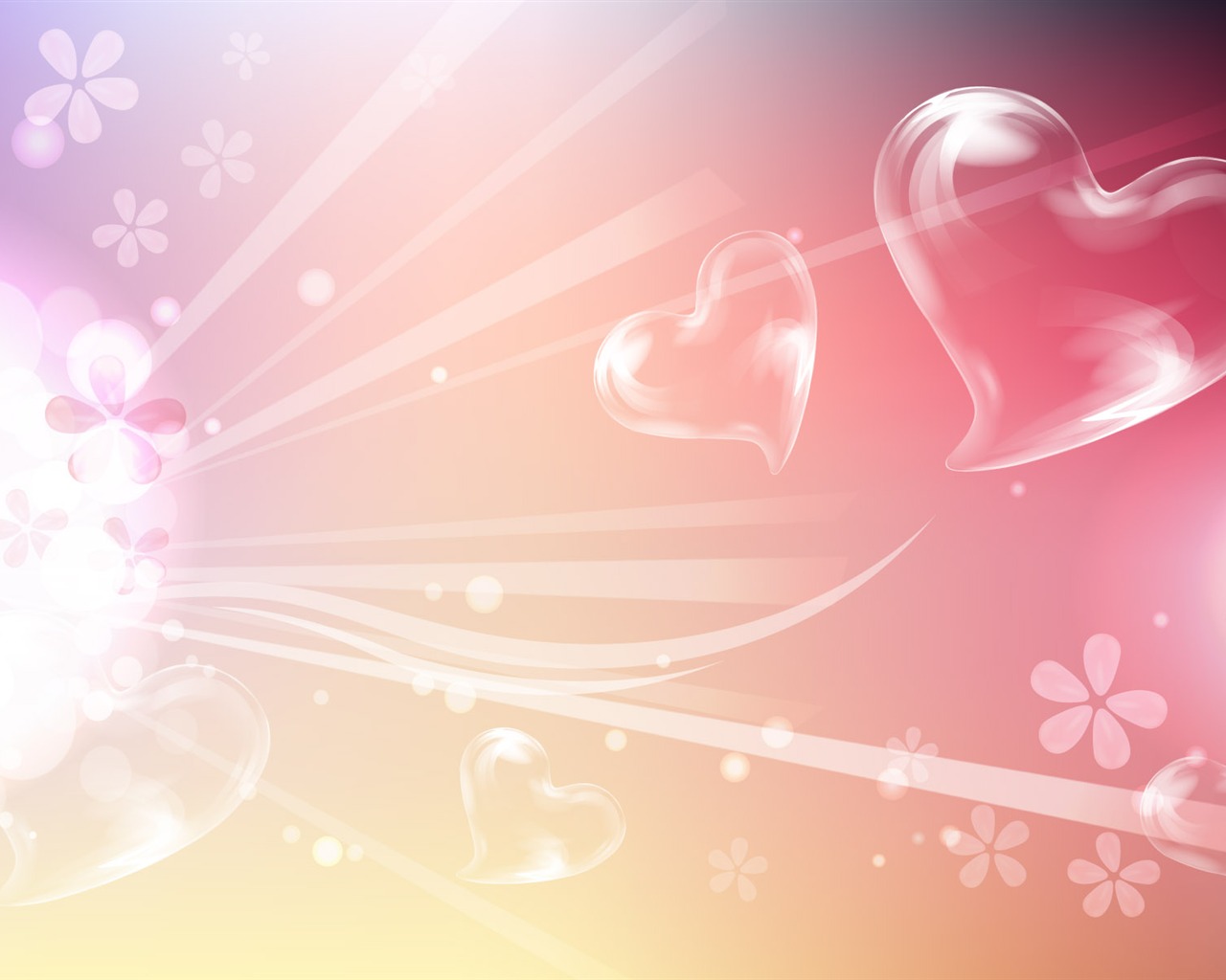 Valentýna Tapety na plochu láska Téma (2) #3 - 1280x1024