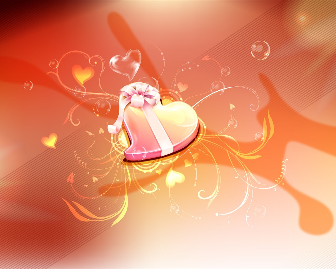 Valentýna Tapety na plochu láska Téma (2) #11 - 1280x1024