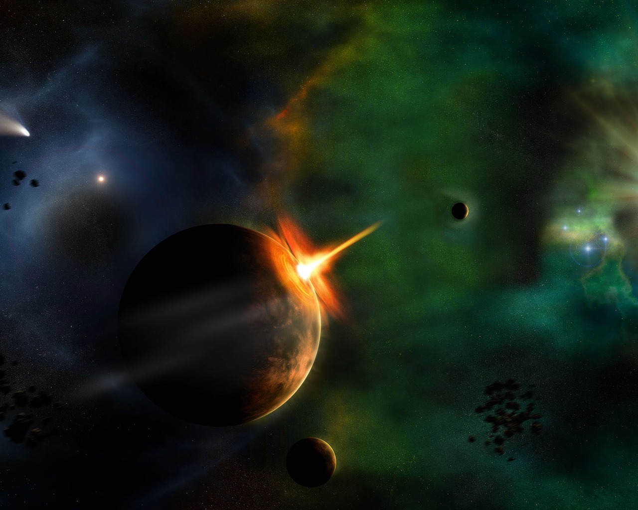 無限遐思 3D星空專輯壁紙 #5 - 1280x1024