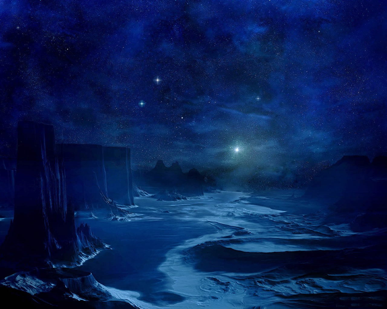 無限遐思 3D星空專輯壁紙 #6 - 1280x1024