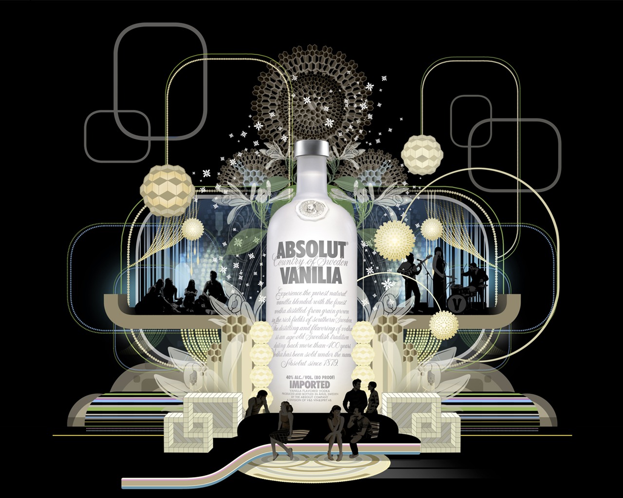 Fonds d'écran Absolut réclame de l'alcool #12 - 1280x1024