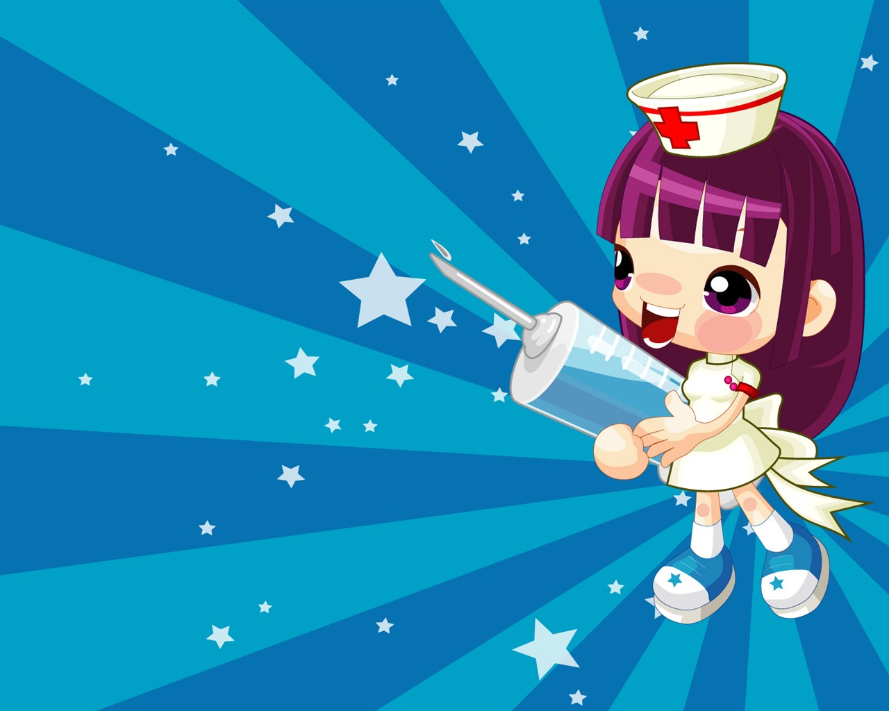 Vector Cartoon Child Wallpaper (1) #2 - 1280x1024