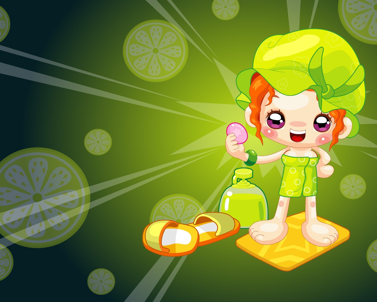 Vector Cartoon Child Wallpaper (1) #3 - 1280x1024