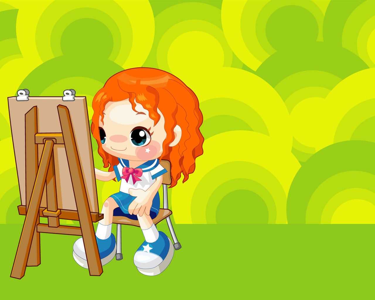 Vector Cartoon Child Wallpaper (1) #9 - 1280x1024