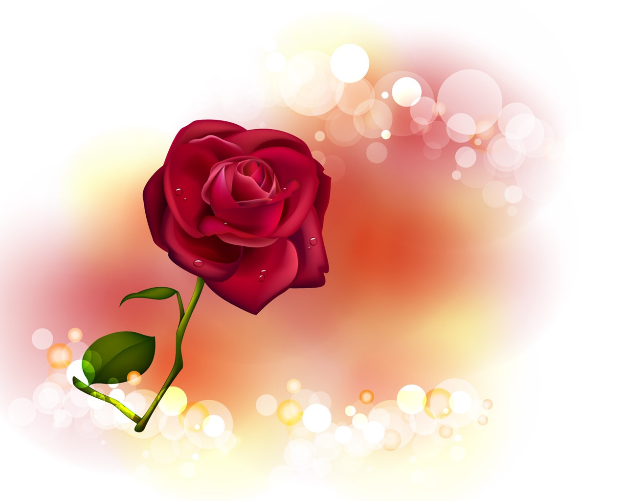 Valentýna Tapety na plochu láska téma (3) #18 - 1280x1024
