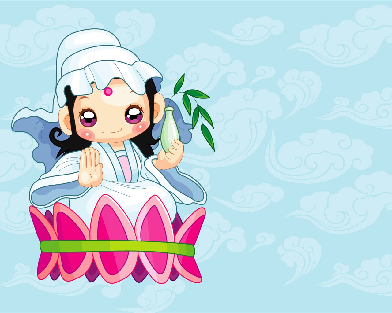 Vector Cartoon Child Wallpaper (2) #6 - 1280x1024