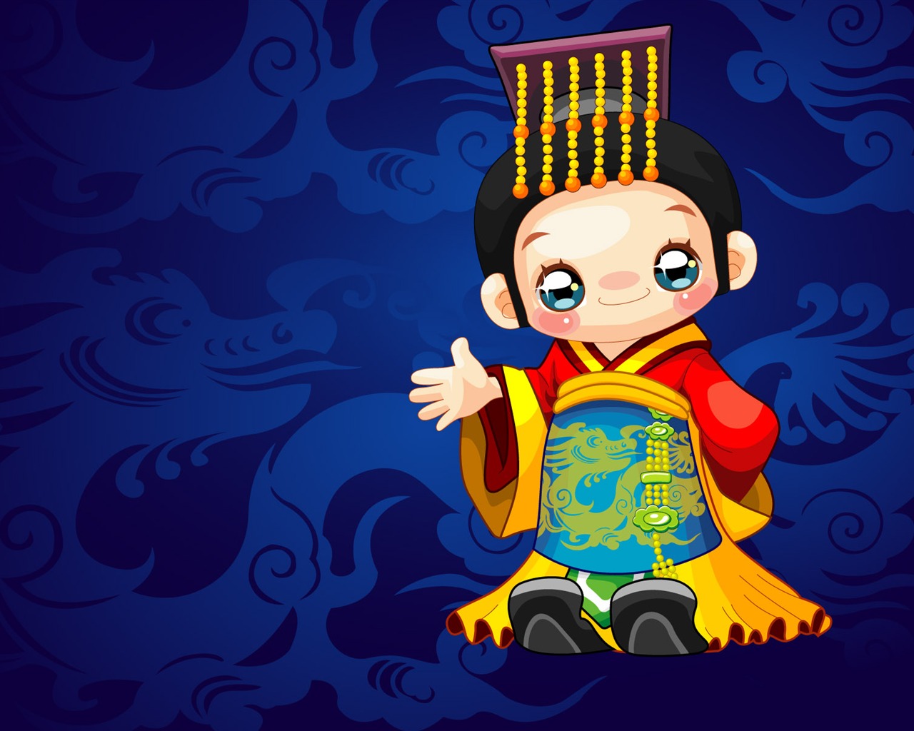 Vector Cartoon Child Wallpaper (2) #10 - 1280x1024