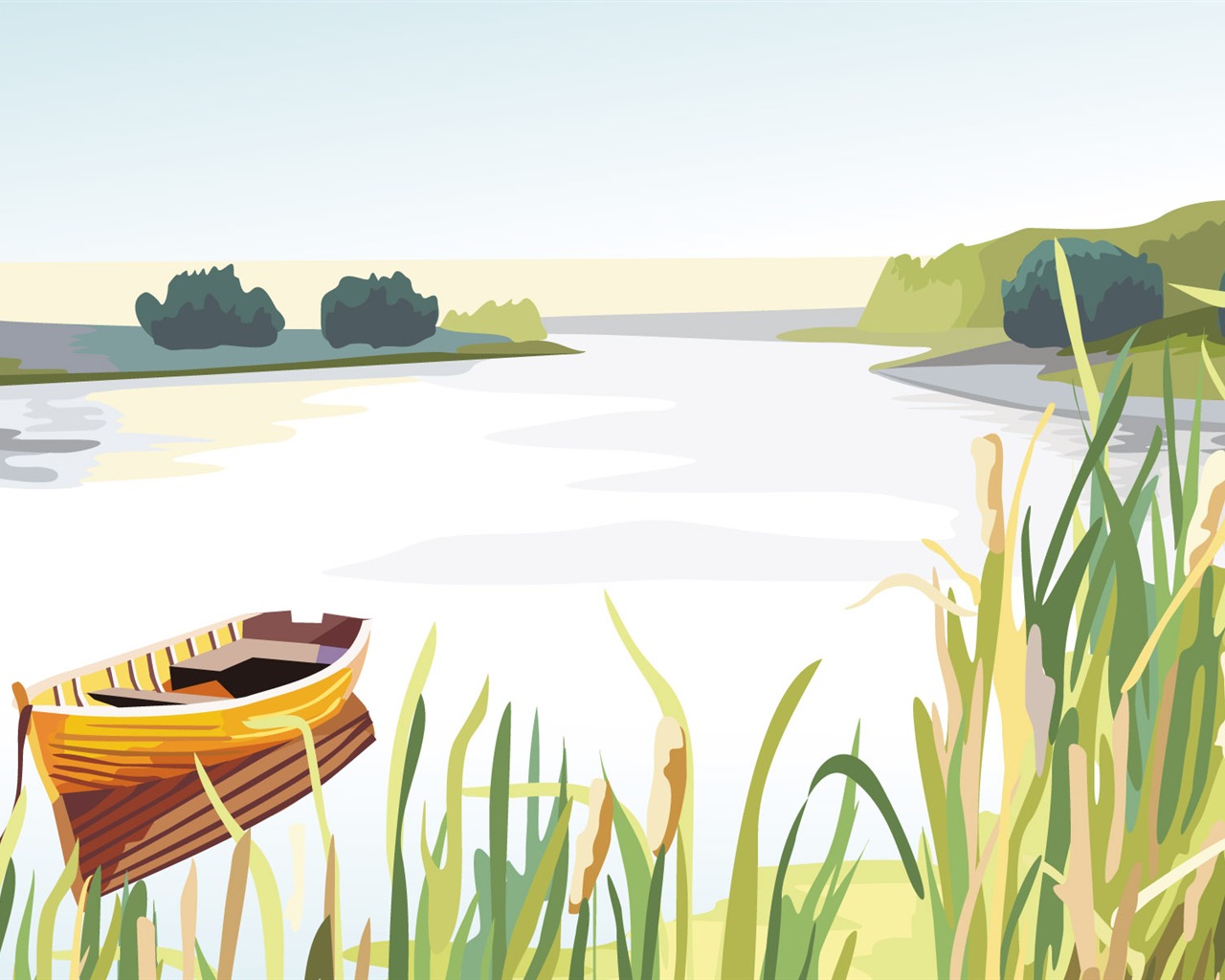 Vector Scenery Wallpapers (2) #7 - 1280x1024