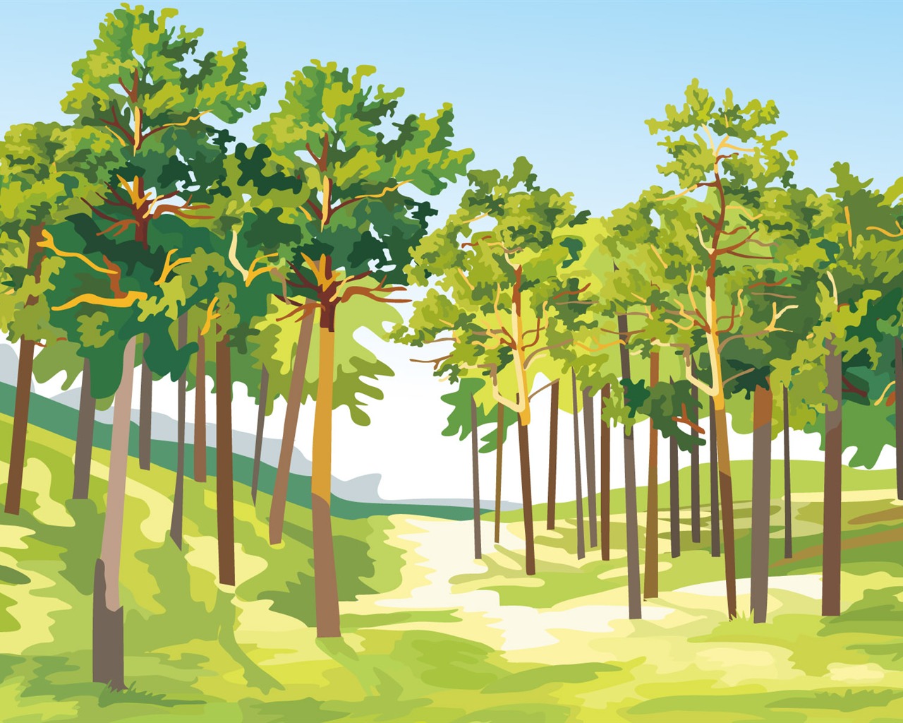 Vector Scenery Wallpapers (2) #18 - 1280x1024