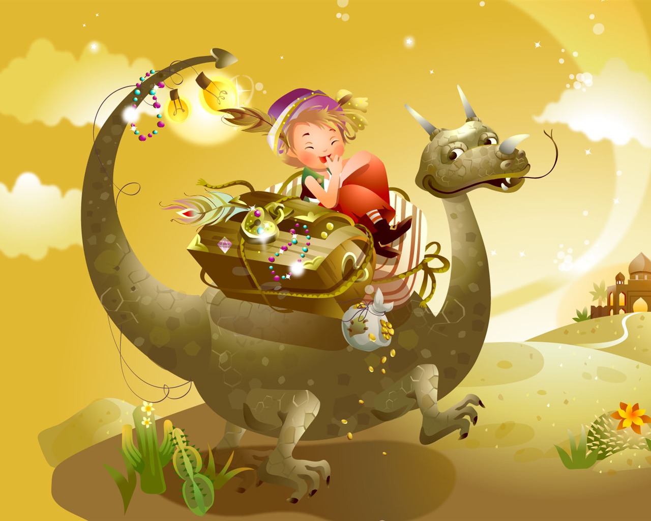 Fairy Tales Vector Wallpaper (1) #4 - 1280x1024