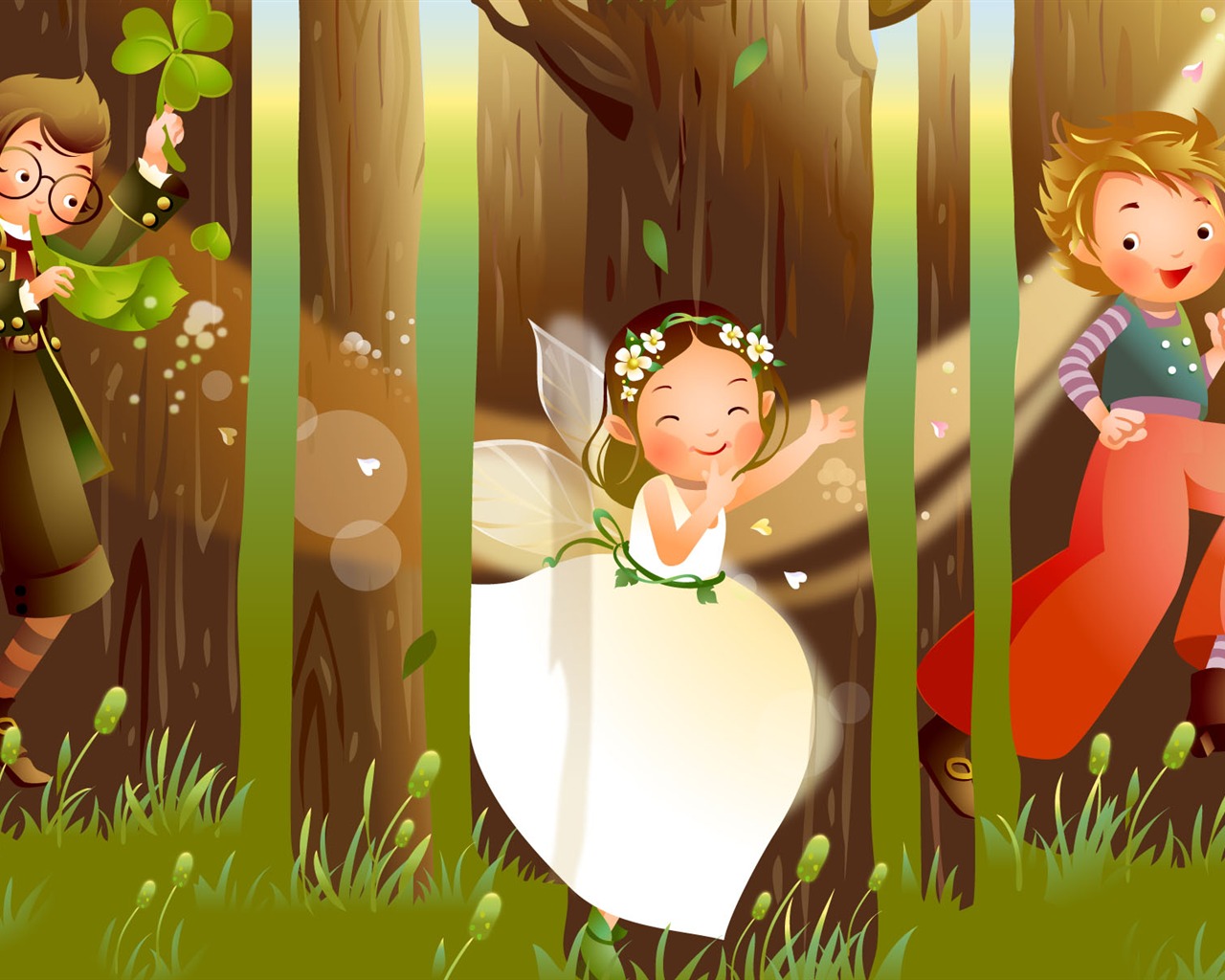 Fond d'écran Fairy Tales Vector (1) #16 - 1280x1024