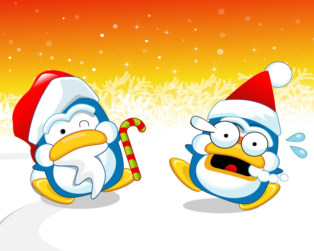 Vector Christmas wallpapers (1) #11 - 1280x1024