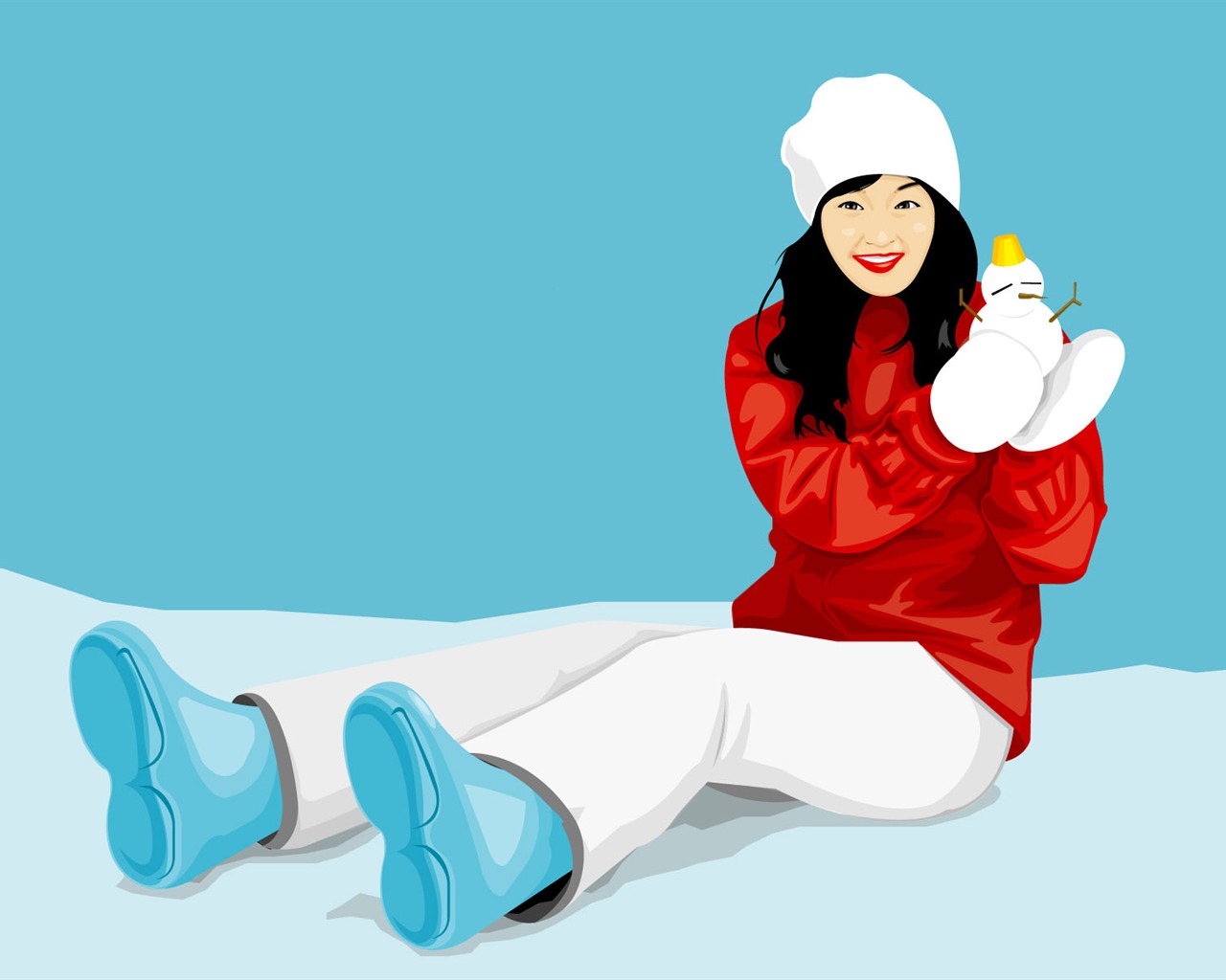 Vector Christmas wallpapers (1) #19 - 1280x1024