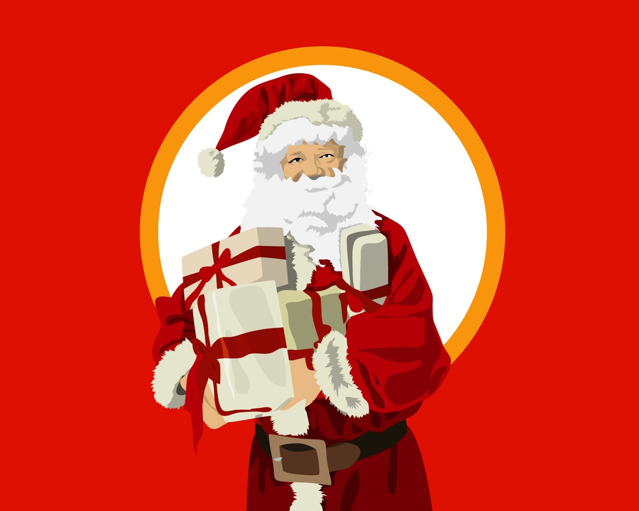 Vector Christmas wallpapers (1) #21 - 1280x1024