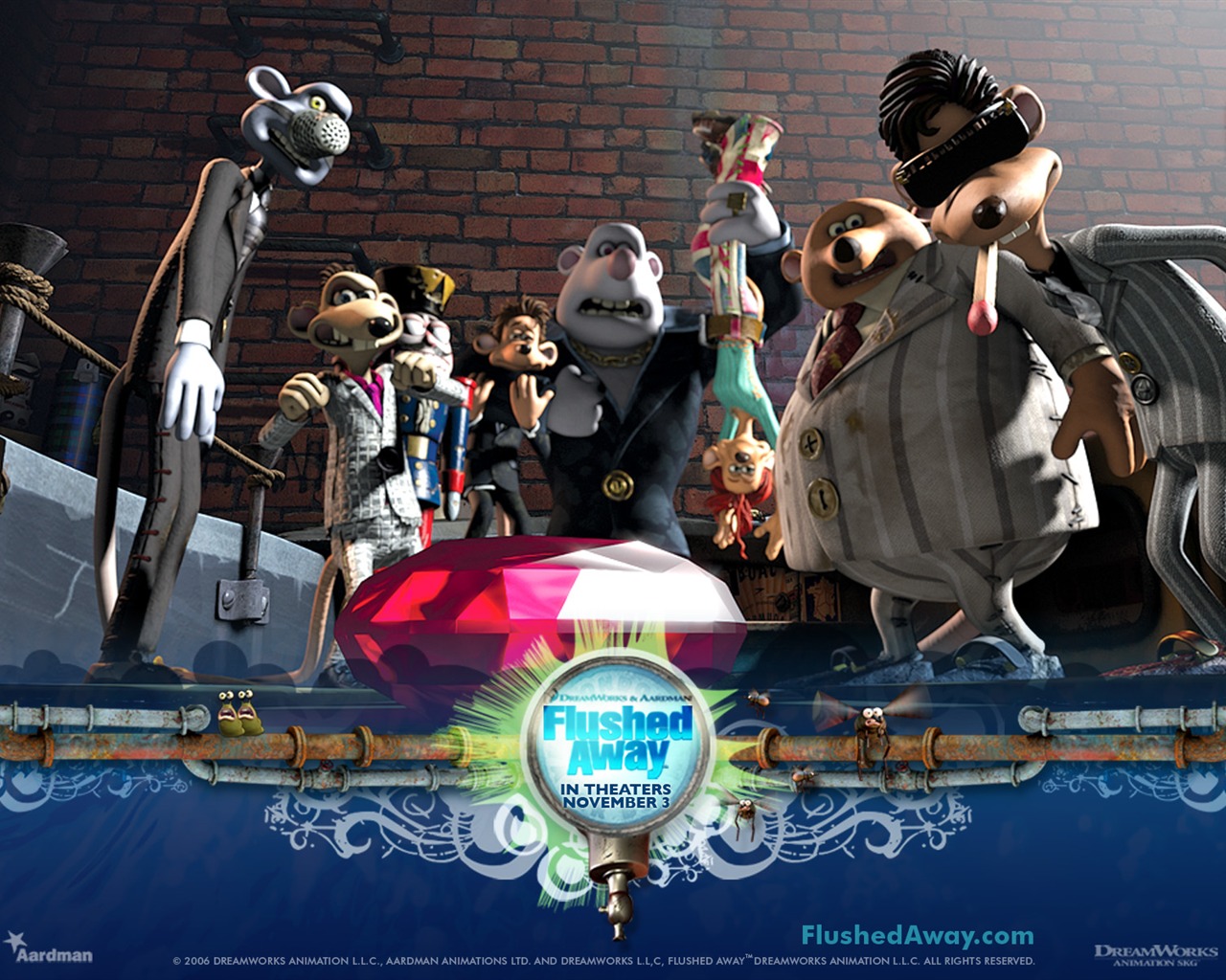 Flushed Away wallpaper #12 - 1280x1024