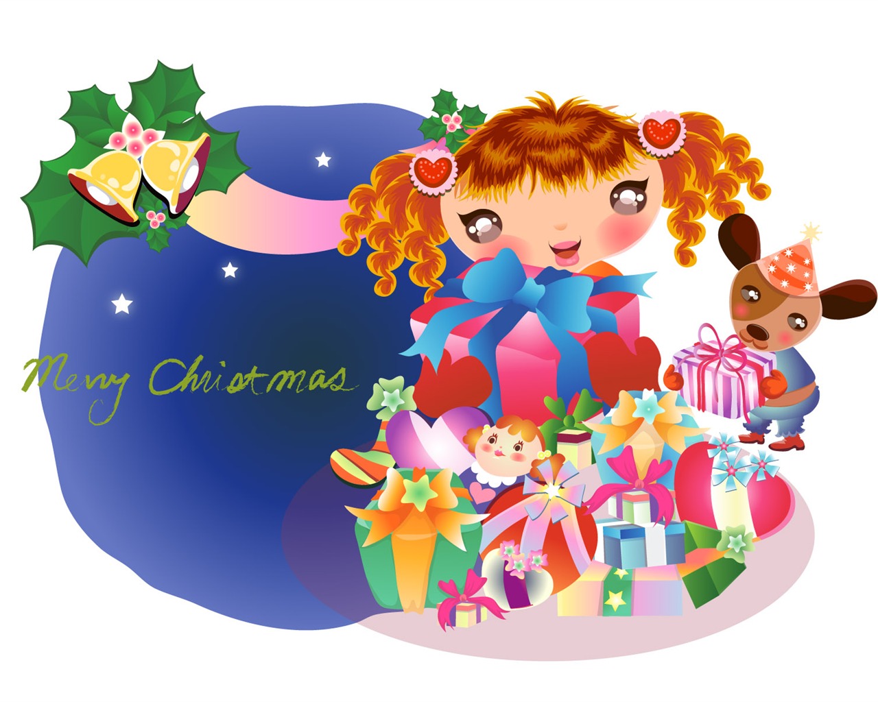 Vectorial de fondos de pantalla de Navidad (2) #1 - 1280x1024