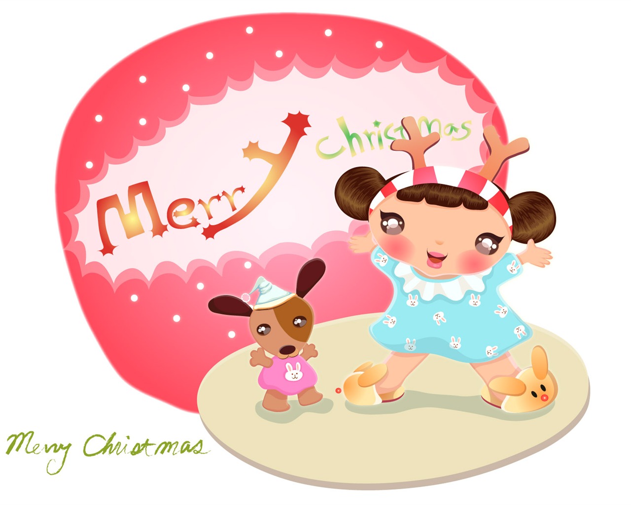 Vectorial de fondos de pantalla de Navidad (2) #5 - 1280x1024