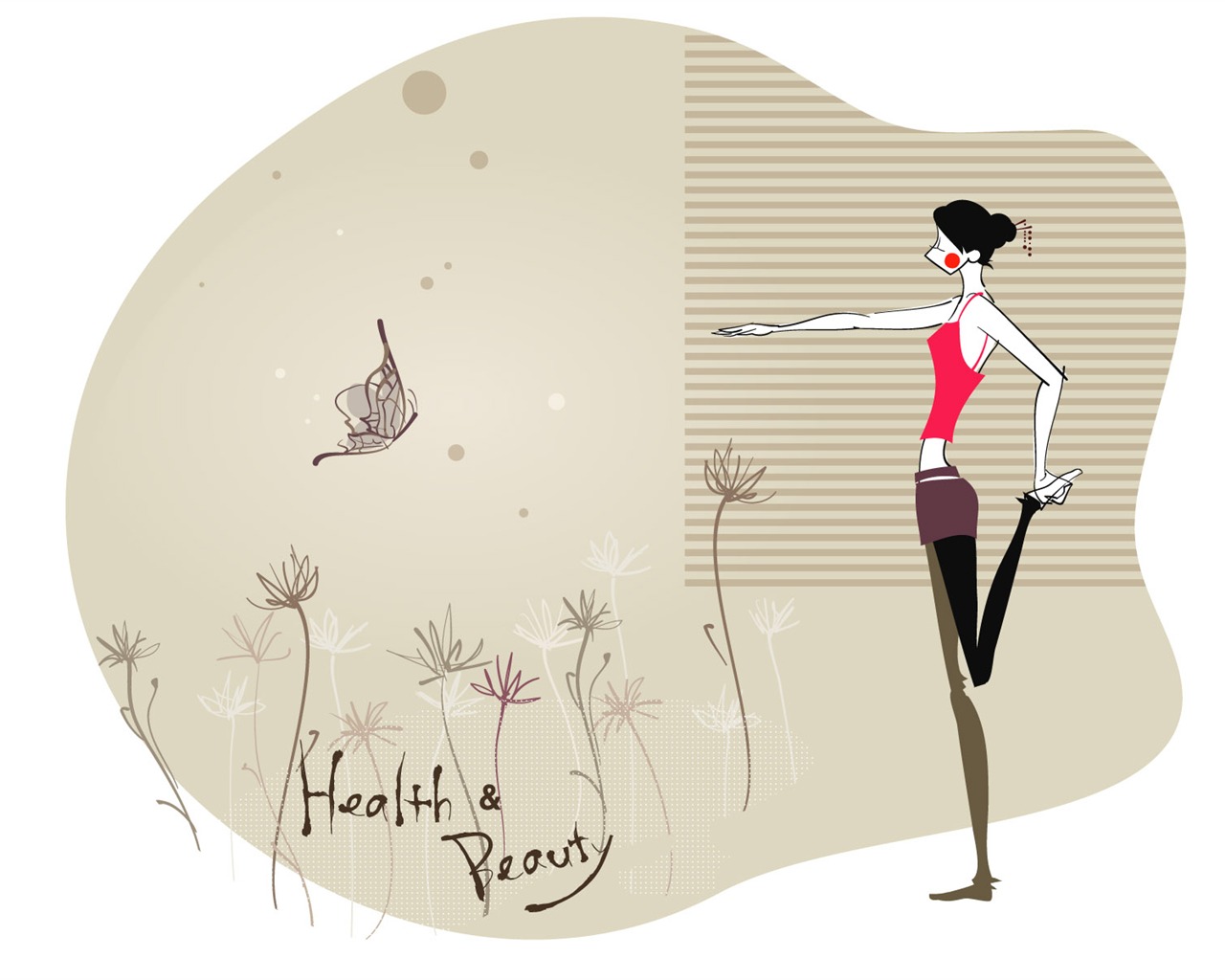 Vector Sports Girls Wallpaper (1) #3 - 1280x1024