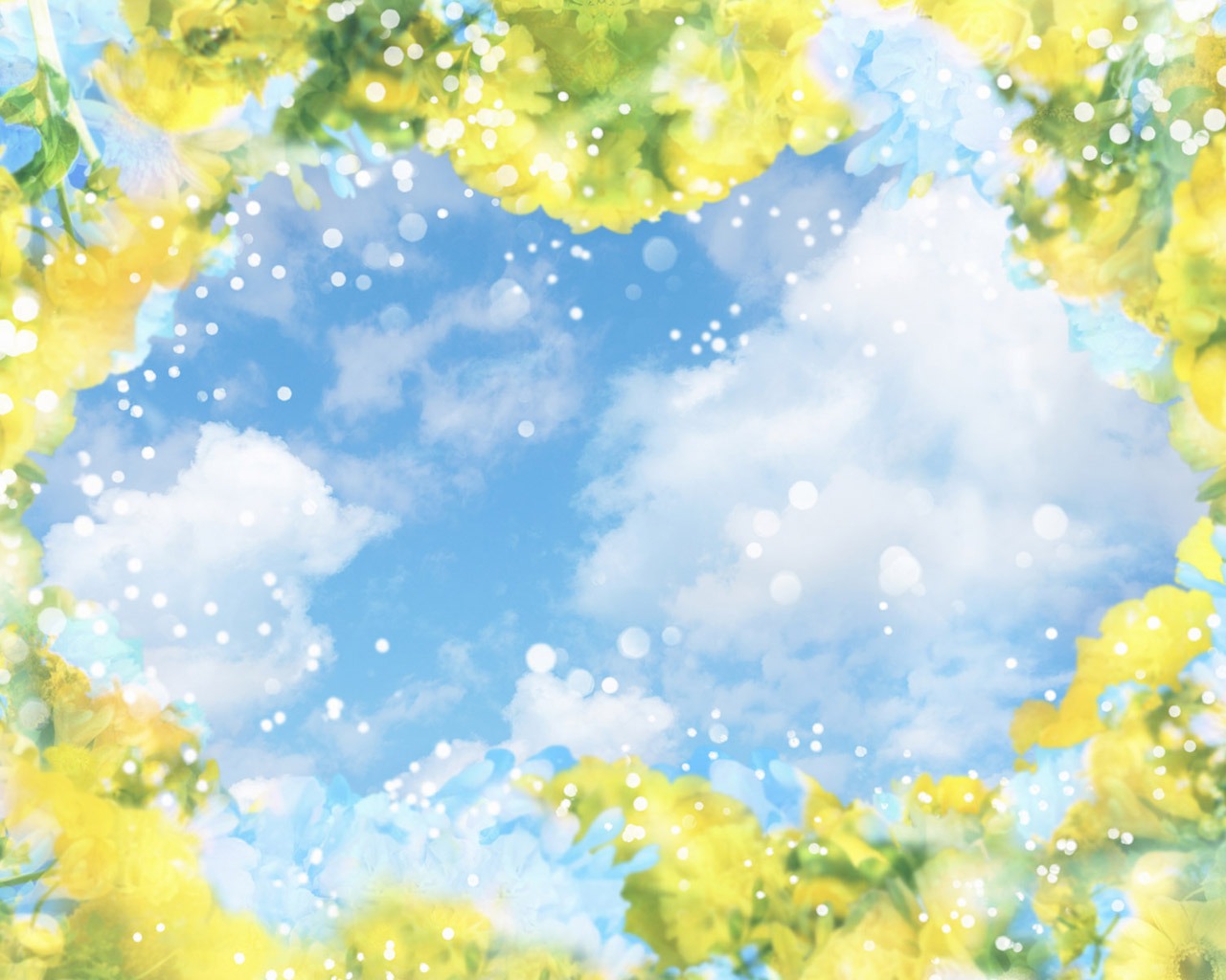 梦幻CG背景花卉壁纸15 - 1280x1024