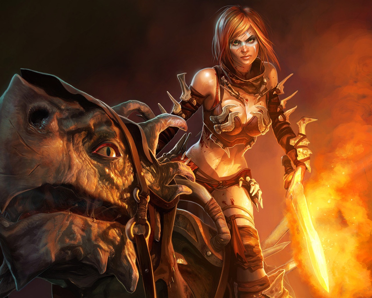 1080 Spiele Women CG Wallpaper (2) #19 - 1280x1024