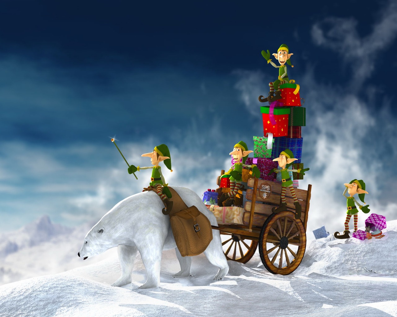 1920 Christmas Theme HD Bilder (2) #13 - 1280x1024