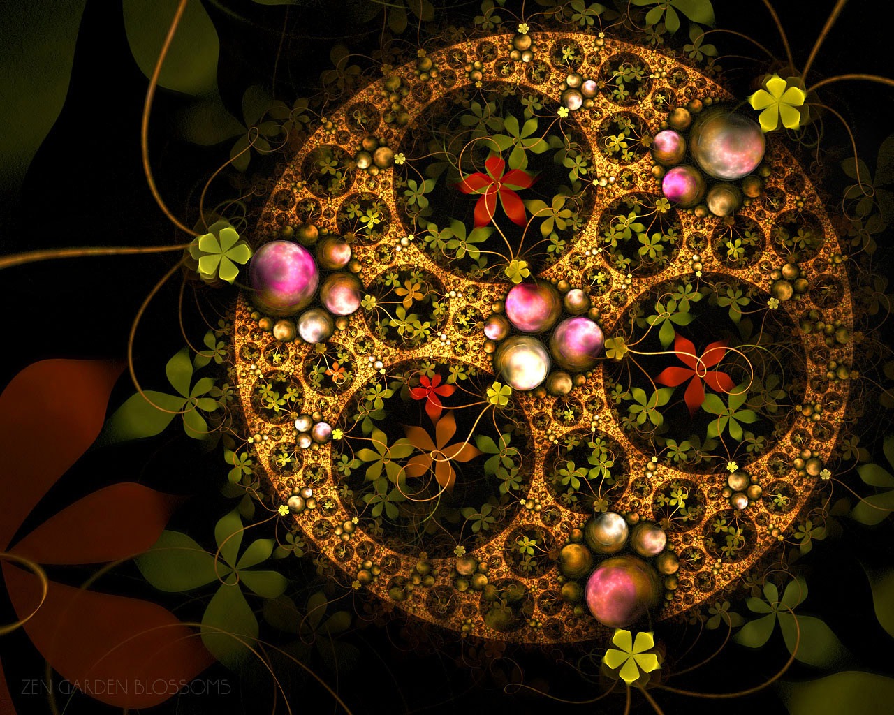 Dream květinovým vzorem tapety (1) #9 - 1280x1024