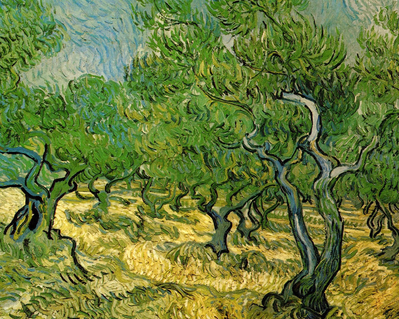 Vincent Van Gogh malování tapety (1) #5 - 1280x1024