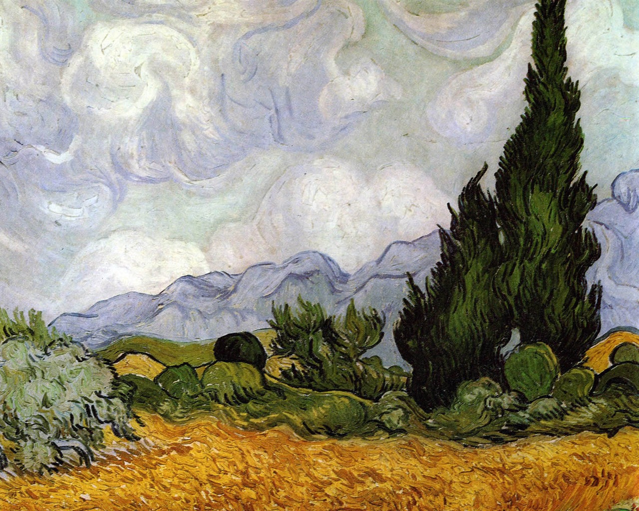Vincent Van Gogh malování tapety (1) #14 - 1280x1024