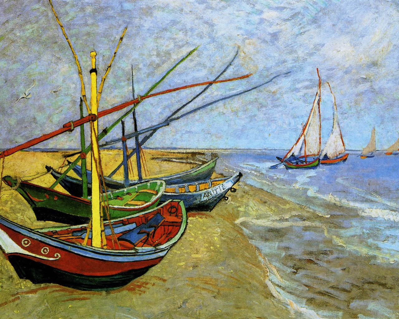 Vincent Van Gogh malování tapety (1) #18 - 1280x1024