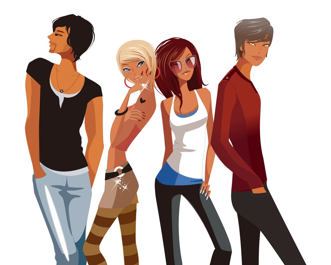 Vector Wallpaper leisure life (4) #7 - 1280x1024