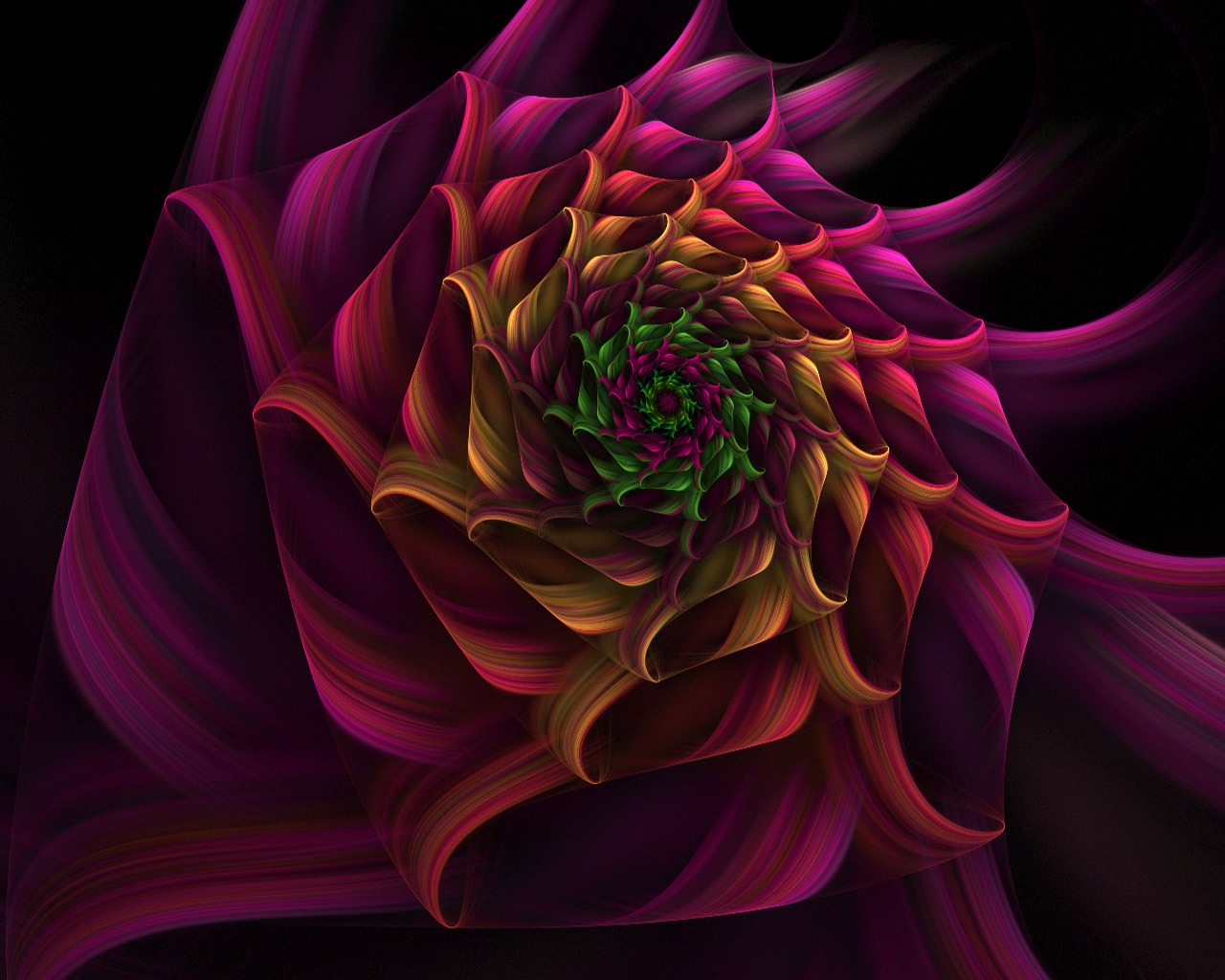 Dream květinovým vzorem tapety (2) #17 - 1280x1024