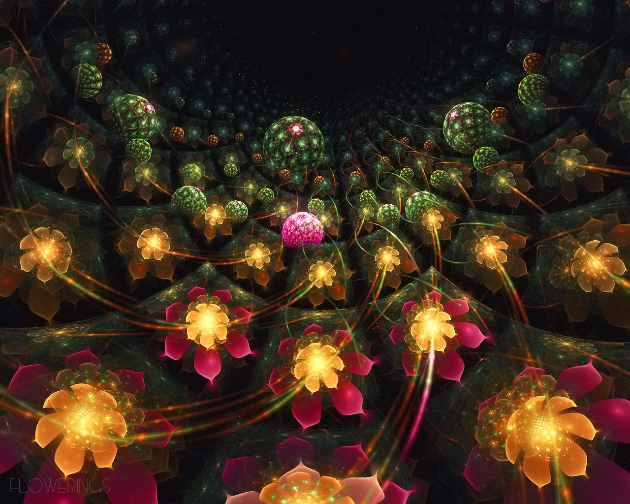 Dream flower design wallpaper (2) #20 - 1280x1024