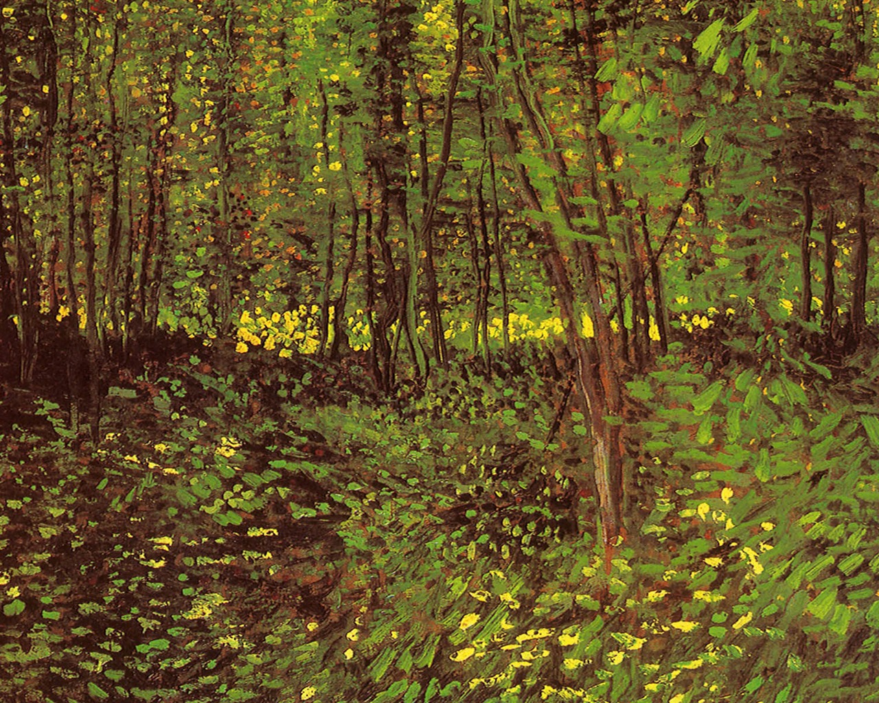 Vincent Van Gogh malování tapetu (2) #4 - 1280x1024