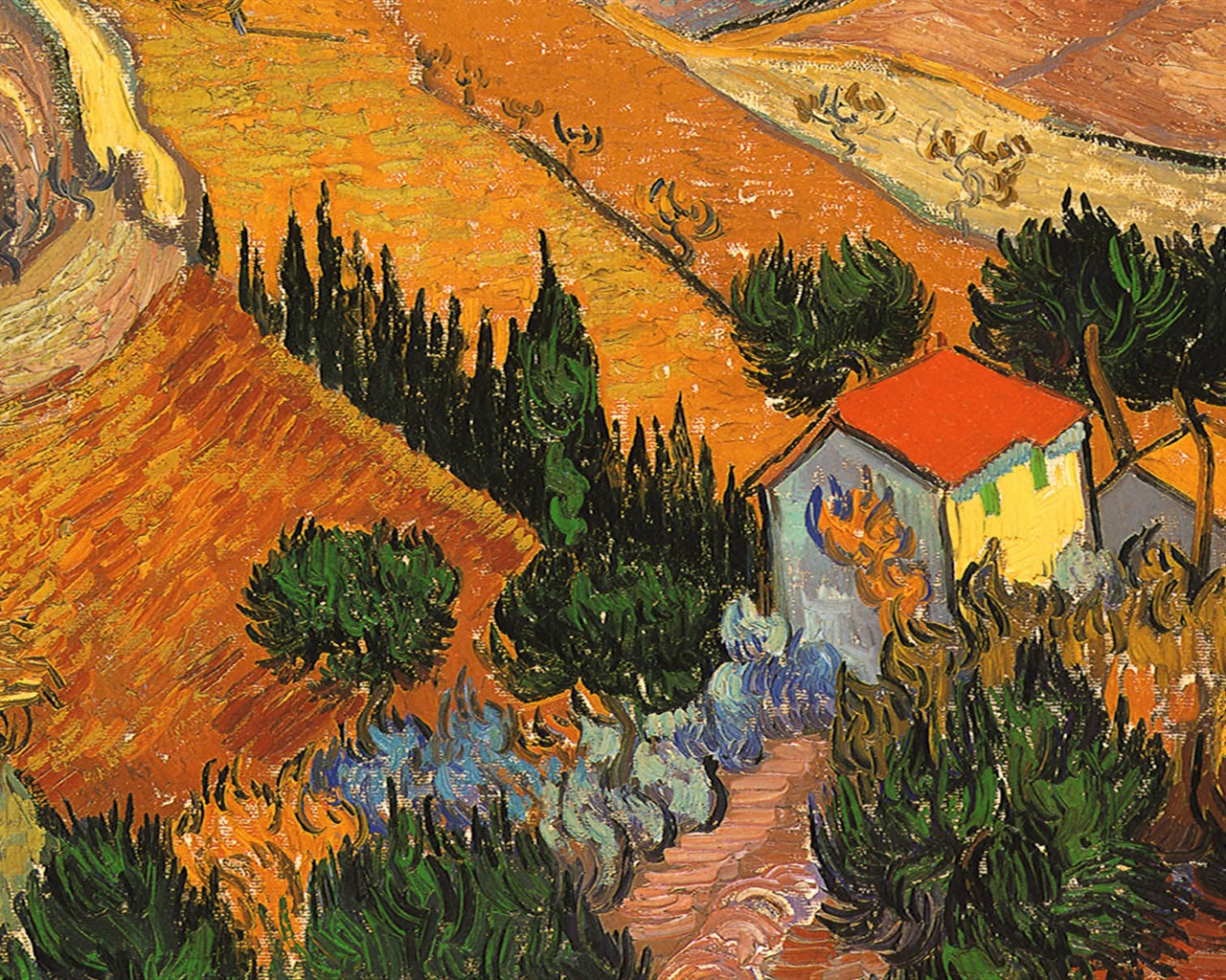Vincent Van Gogh painting wallpaper (2) #9 - 1280x1024