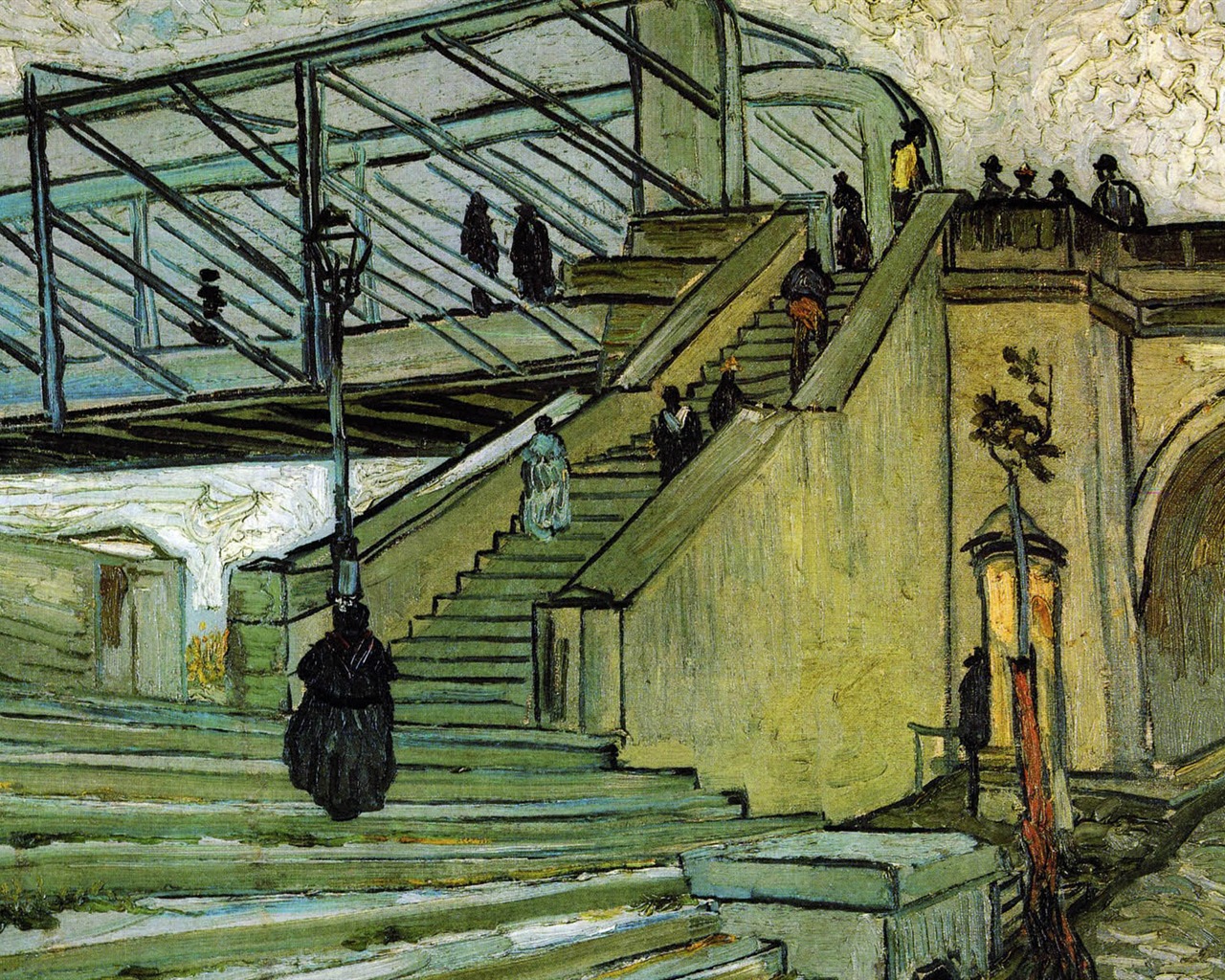 Vincent Van Gogh malování tapetu (2) #10 - 1280x1024