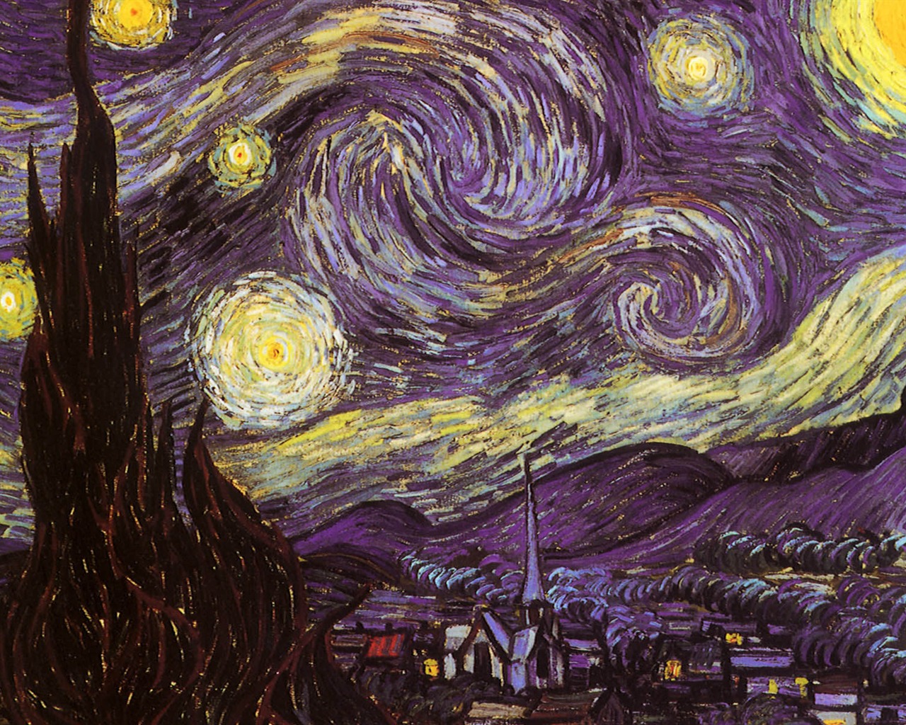 Vincent Van Gogh painting wallpaper (2) #11 - 1280x1024