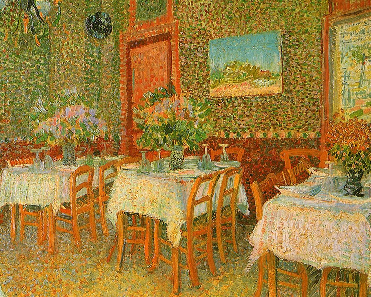 Vincent Van Gogh malování tapetu (2) #19 - 1280x1024