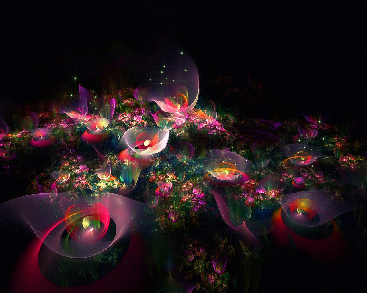 Dream flower design wallpaper (3) #10 - 1280x1024
