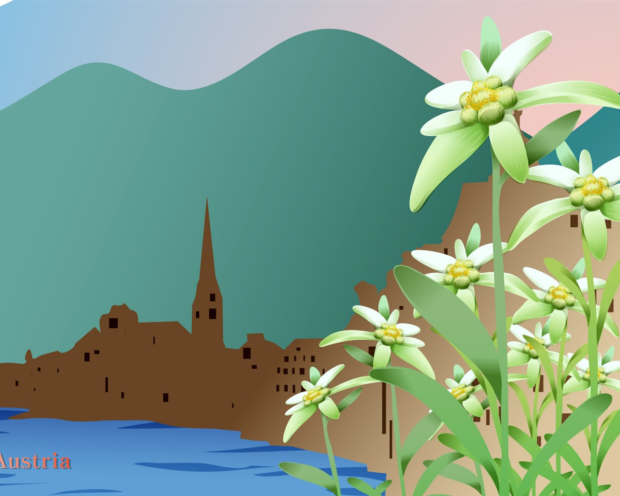 státu a květiny tapety (1) #8 - 1280x1024