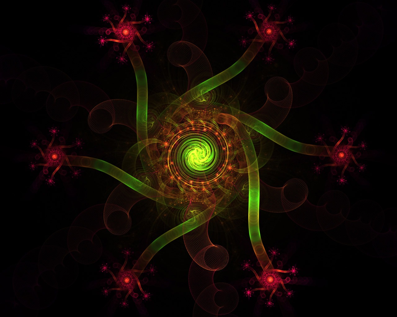 Dream květinovým vzorem tapety (4) #16 - 1280x1024