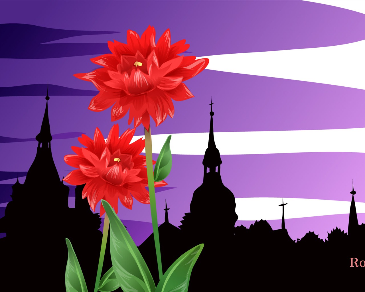 státu a květiny tapety (2) #1 - 1280x1024