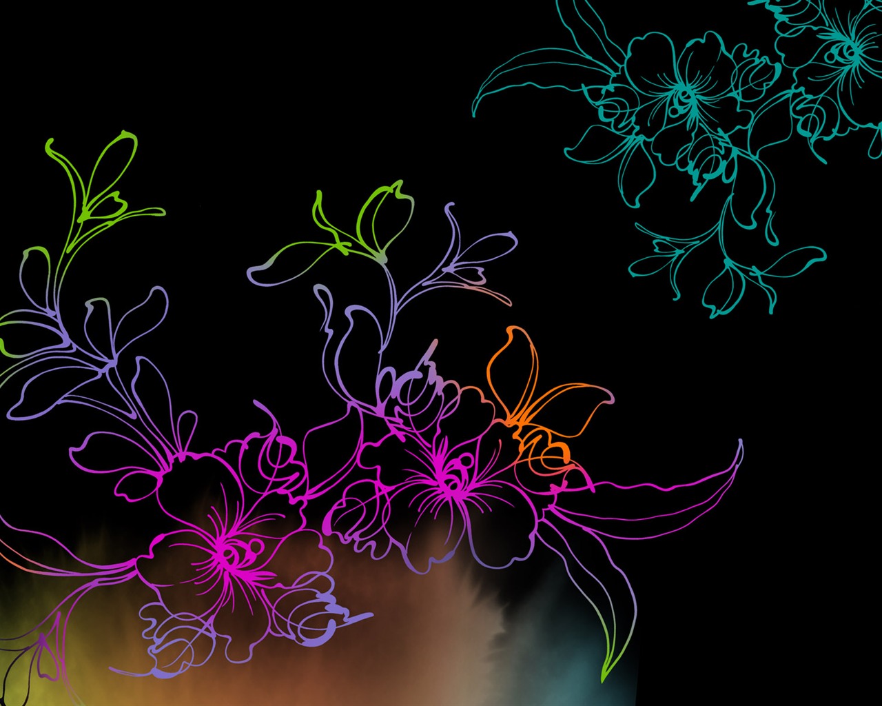 Synthetic Flower Wallpapers (1) #7 - 1280x1024