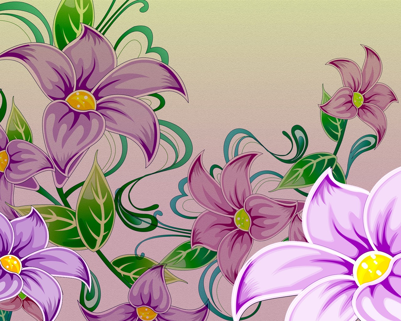 合成花卉 壁纸(二)15 - 1280x1024