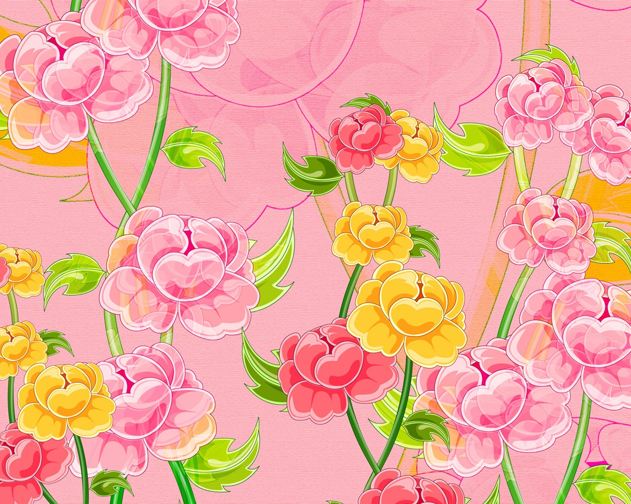 合成花卉 壁纸(二)16 - 1280x1024