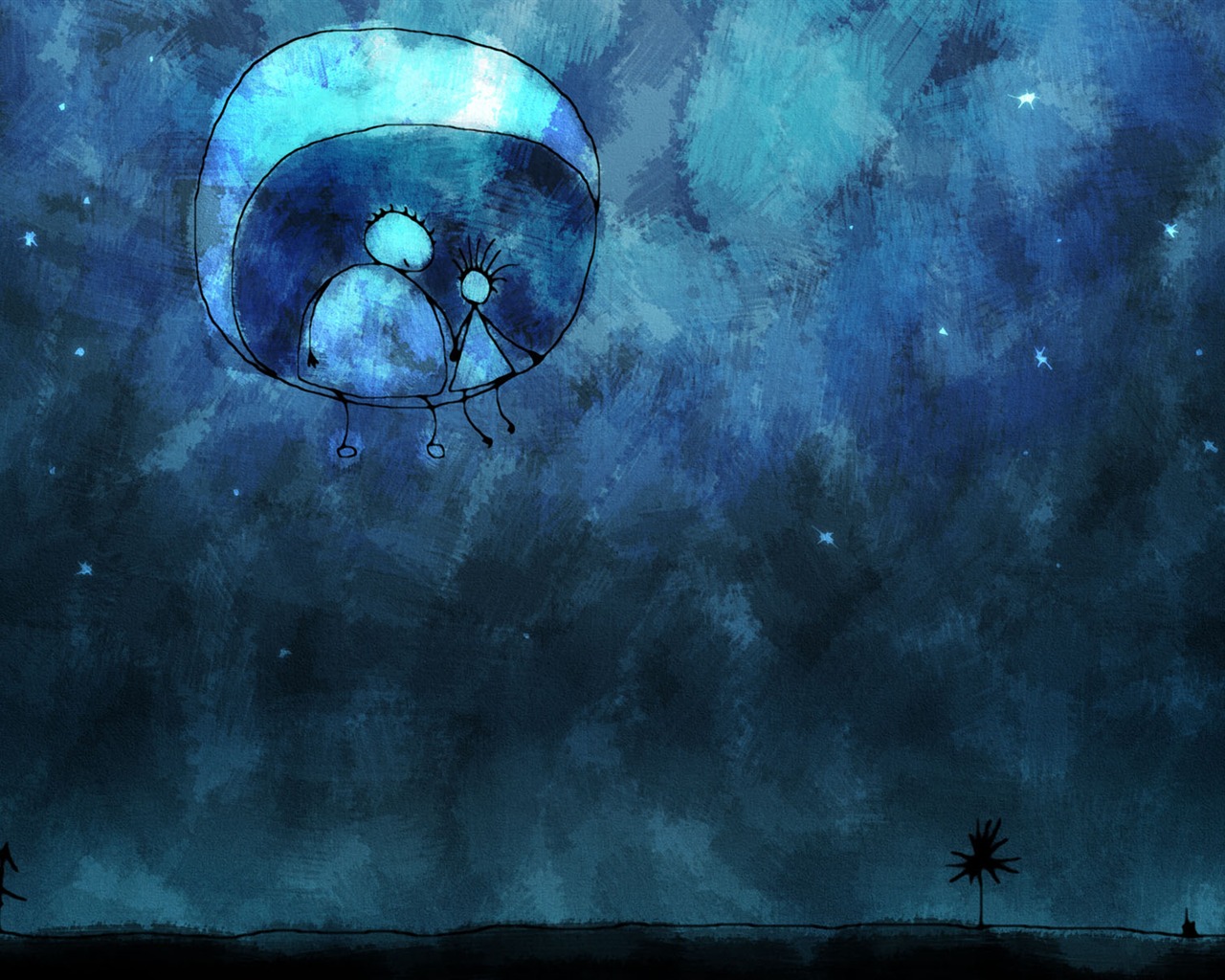 Luna vlads tema fondo de pantalla #4 - 1280x1024