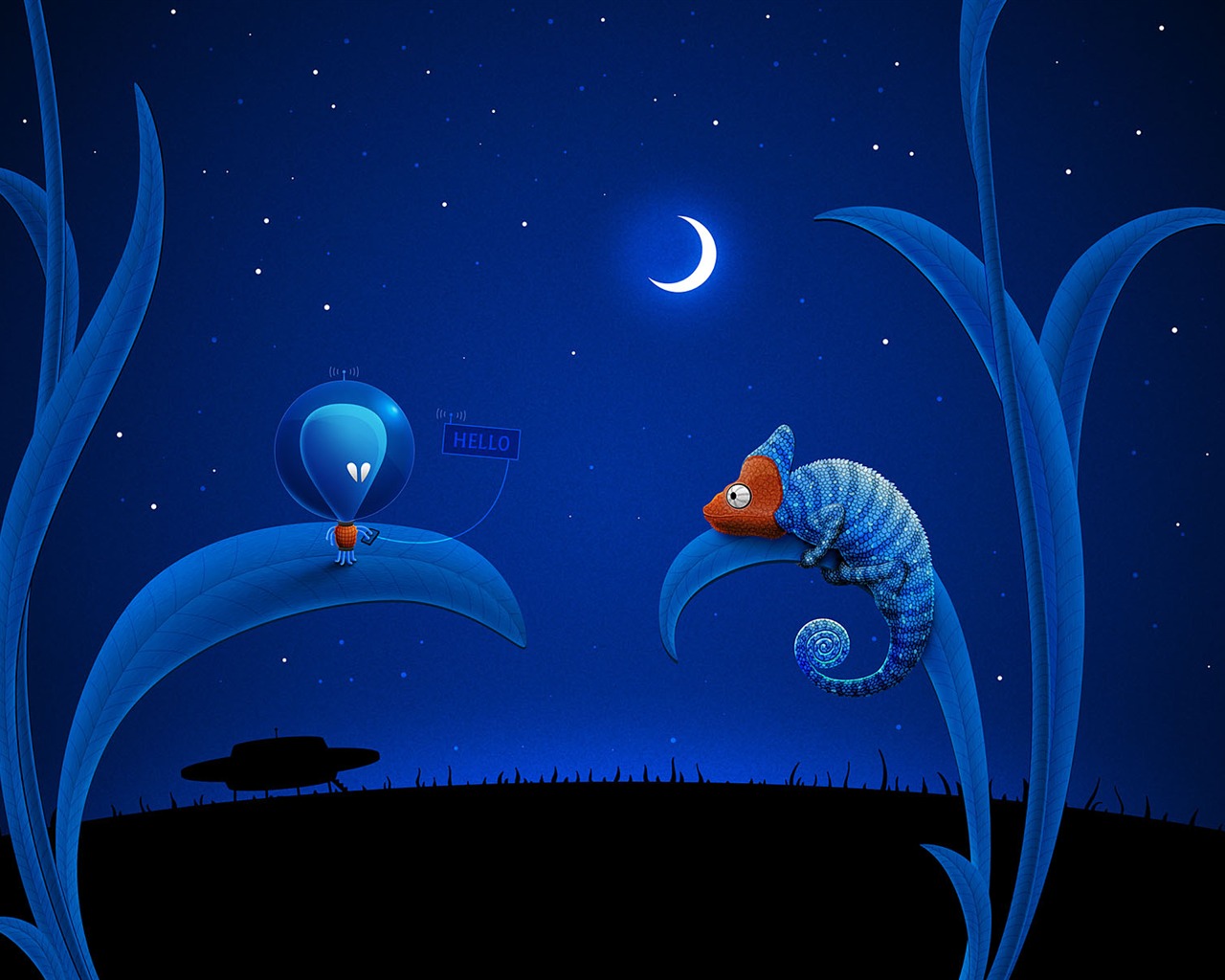 Luna vlads tema fondo de pantalla #8 - 1280x1024