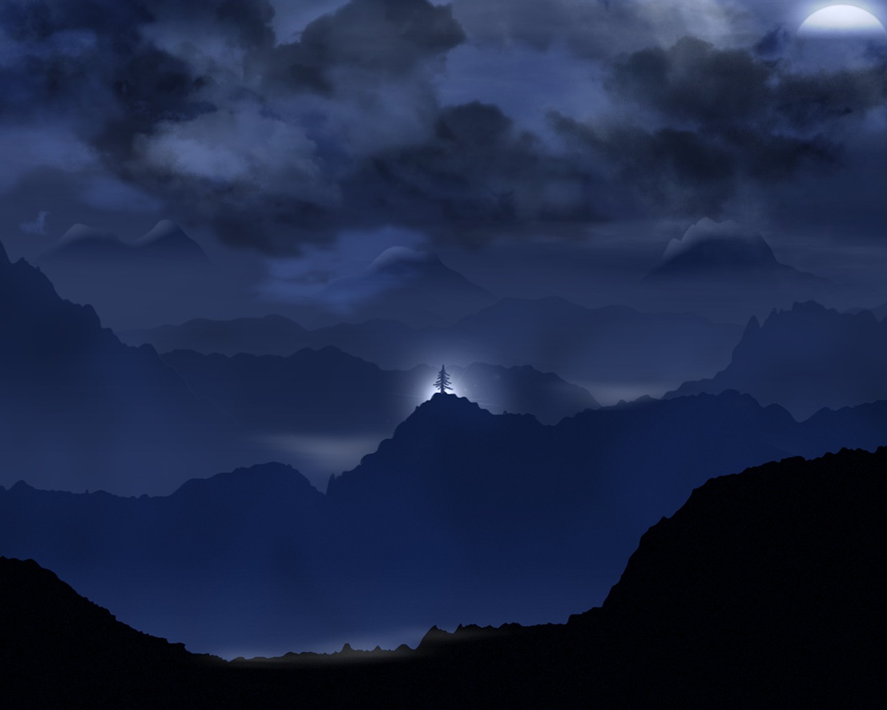 Luna vlads tema fondo de pantalla #16 - 1280x1024